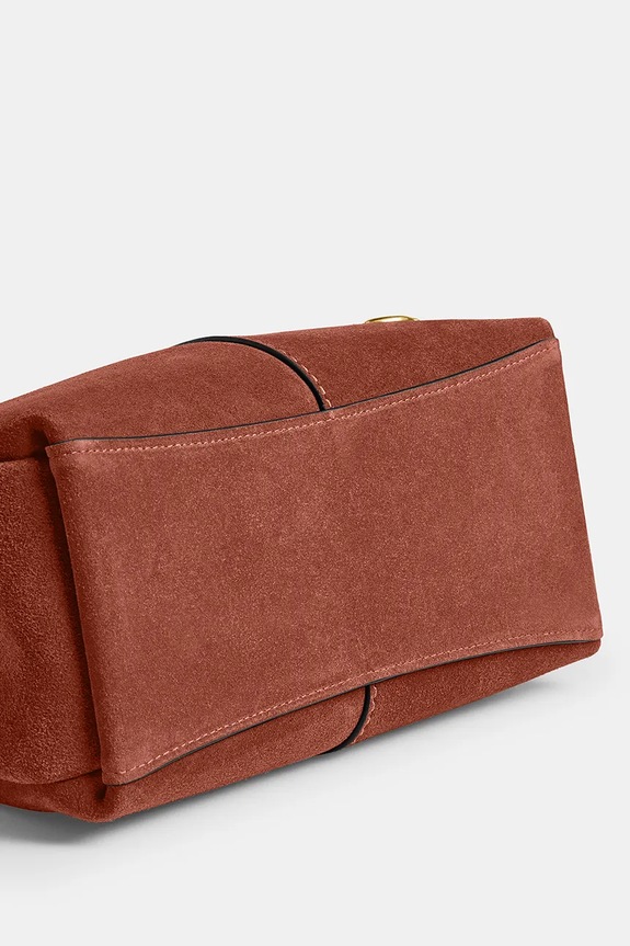 Coach Suade Lana Shoulder Bag 23 сумка крос-боді жіноча замшева CBZ95