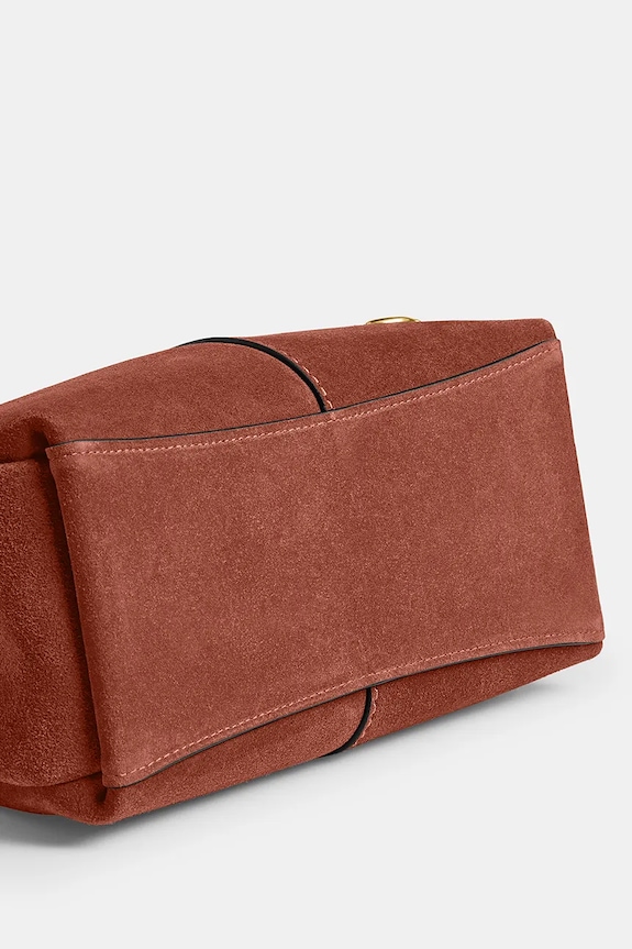 Coach Suade Lana Shoulder Bag 23 сумка crossbody для женщин замшевая CBZ95