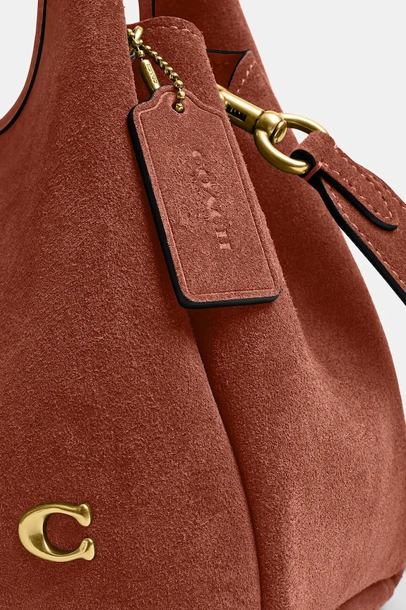 Coach Suade Lana Shoulder Bag 23 сумка crossbody для женщин замшевая CBZ95
