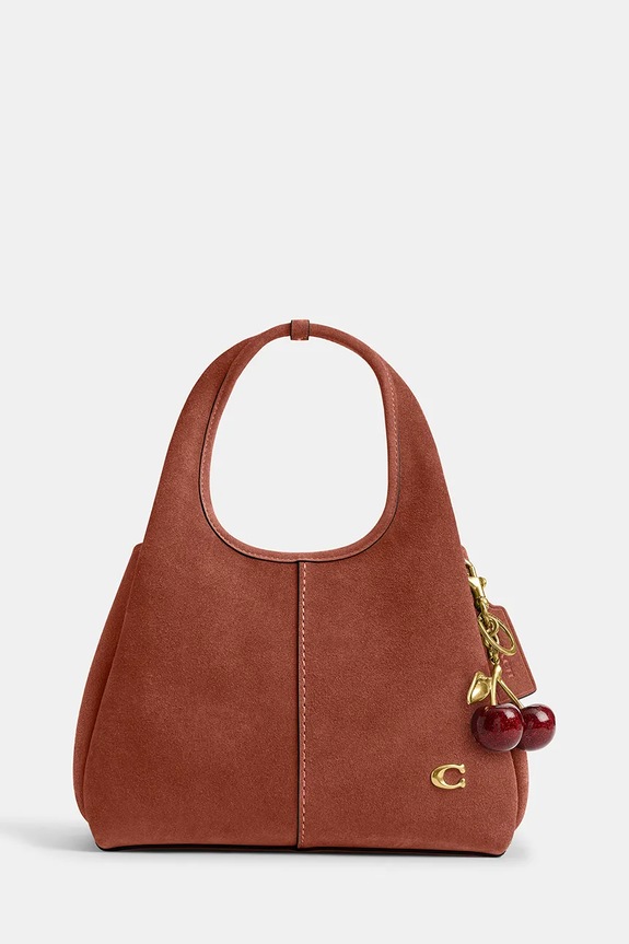 Coach Suade Lana Shoulder Bag 23 сумка крос-боді жіноча замшева CBZ95