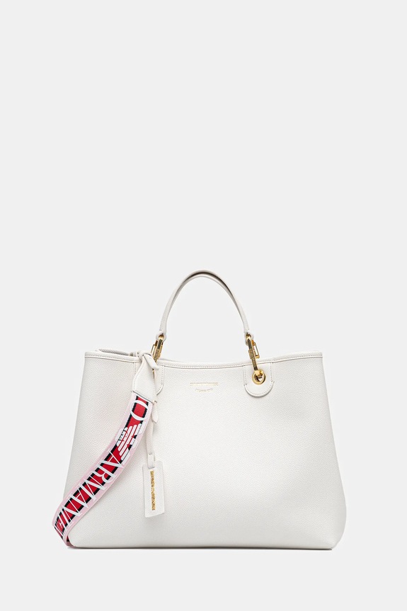 Kabelka Emporio Armani imitácia kože biela EW000360.AF12103
