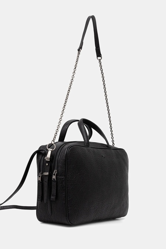 Kožená kabelka Weekend Max Mara PALOS 2525516085600 čierna AW25