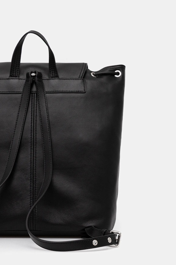 Δερμάτινο σακίδιο Patrizia Pepe μαύρο 2B0141.L113