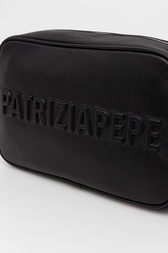 Patrizia Pepe poșetă de piele negru 8B0254.L113