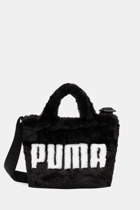 Puma geantă Up Faux Fur Mini nu incape in A4 negru 91713