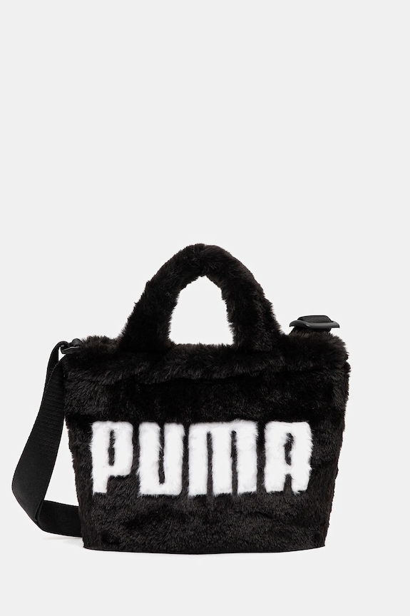 Puma geantă Up Faux Fur Mini nu incape in A4 negru 91713