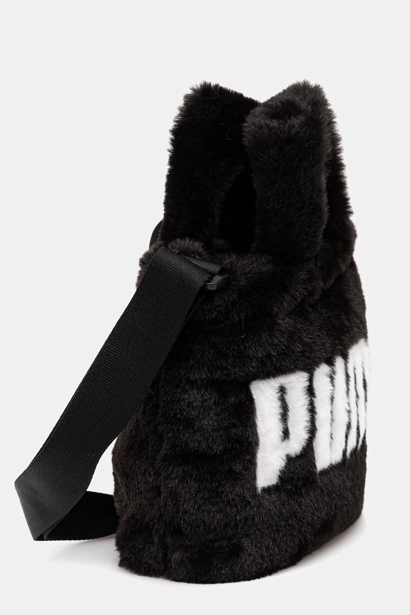 Puma geantă Up Faux Fur Mini 91713 negru AW25