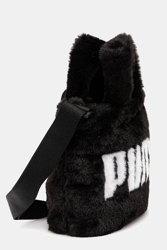 Puma geantă Up Faux Fur Mini 91713 negru AW25