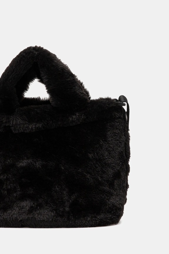 Accesorii Puma geantă Up Faux Fur Mini 91713 negru