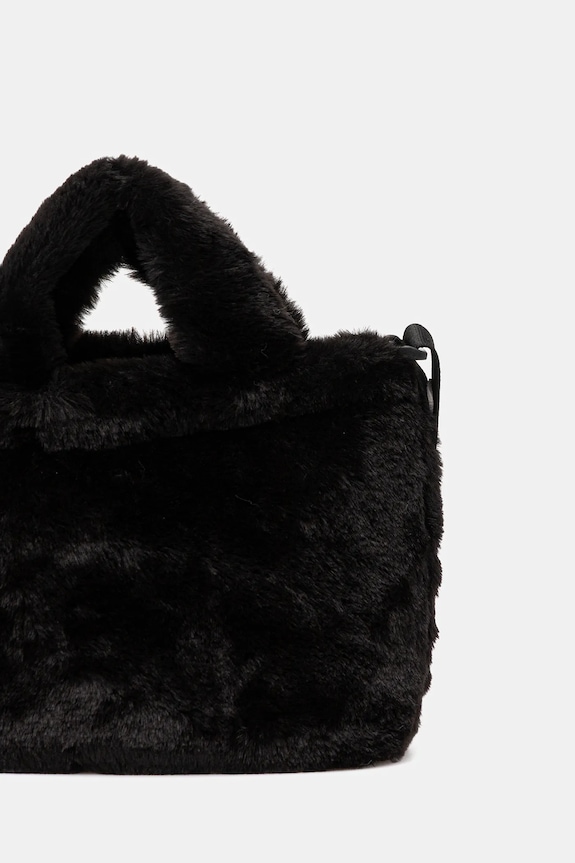 Accesorii Puma geantă Up Faux Fur Mini 91713 negru