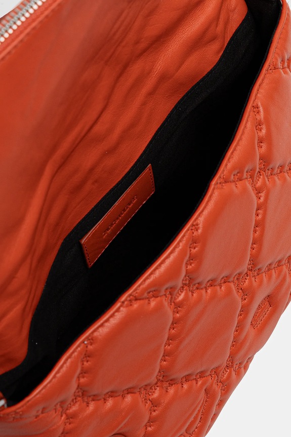 ZADIG&VOLTAIRE torebka skórzana ROCKY II QUILTED MONOGRAM LWBA04058 pomarańczowy