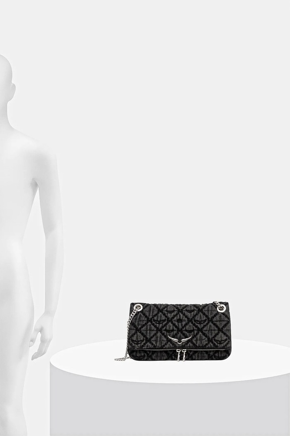 ZADIG&VOLTAIRE borsetta ROCK II DENIM MONOGRAM LWBA04079