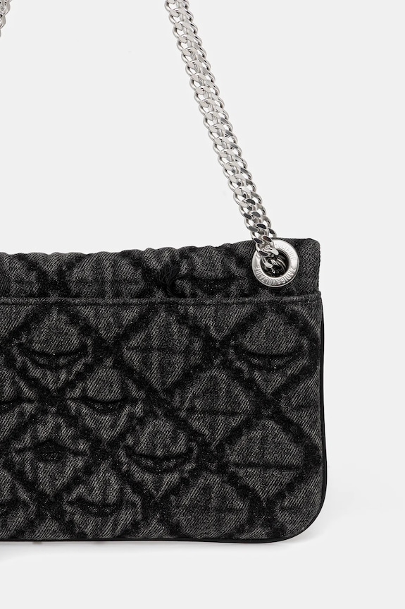 Accessori ZADIG&VOLTAIRE borsetta ROCK II DENIM MONOGRAM LWBA04079 nero