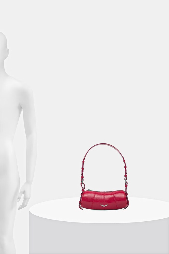 Zadig&Voltaire geantă pentru femei, din piele LE ROUDOUDOU VINTAGE PATENT LWBA04133