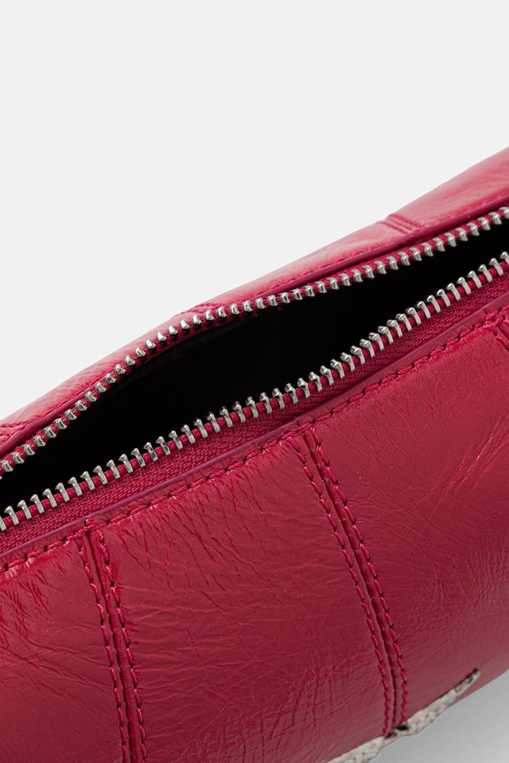 Zadig&Voltaire geantă pentru femei, din piele LE ROUDOUDOU VINTAGE PATENT LWBA04133 roz
