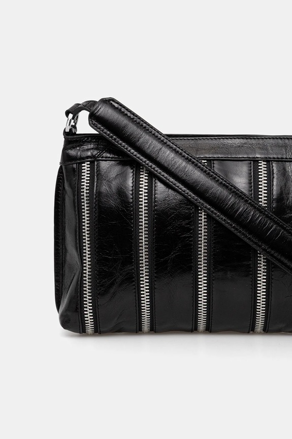Accesorii ZADIG&VOLTAIRE geantă de piele SUNNY MOODY MULTI ZIP LWBA03952 negru