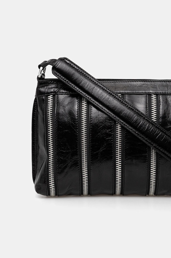 Accesorii ZADIG&VOLTAIRE geantă de piele SUNNY MOODY MULTI ZIP LWBA03952 negru
