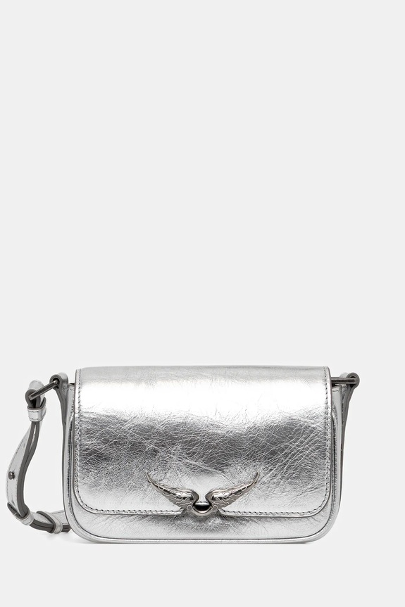 ZADIG&VOLTAIRE geantă LE ZAZI VINTAGE METAL uni argintiu LWBA04042