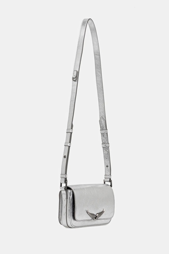 ZADIG&VOLTAIRE geantă LE ZAZI VINTAGE METAL LWBA04042 argintiu AW25