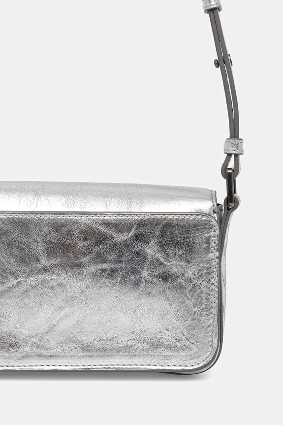 Accesorii ZADIG&VOLTAIRE geantă LE ZAZI VINTAGE METAL LWBA04042 argintiu