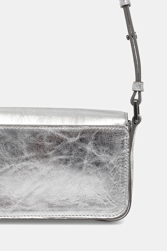 Accesorii ZADIG&VOLTAIRE geantă LE ZAZI VINTAGE METAL LWBA04042 argintiu