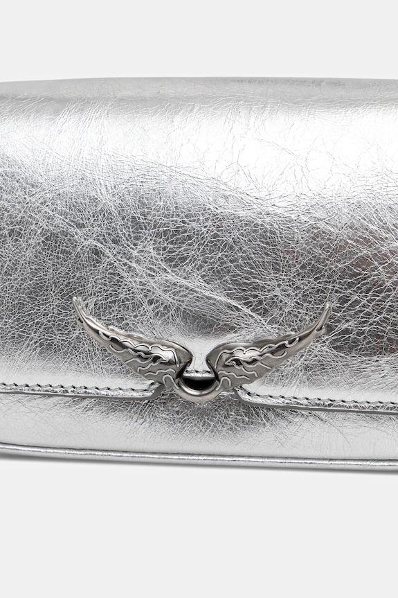 ZADIG&VOLTAIRE geantă LE ZAZI VINTAGE METAL argintiu LWBA04042