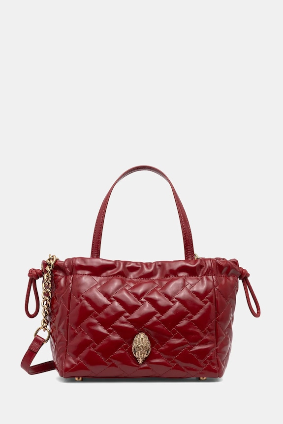 Kurt Geiger London torebka skórzana KENSINGTON nie mieści A4 czerwony 4376350319