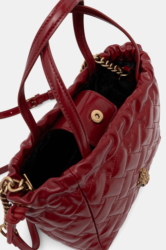 Kurt Geiger London torebka skórzana KENSINGTON 4376350319 czerwony