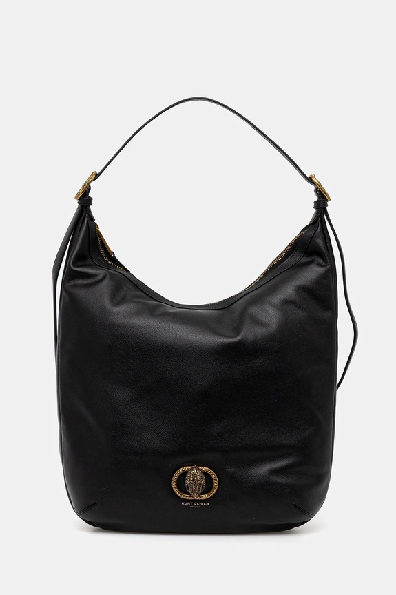 Kurt Geiger London borsa a mano in pelle pelle fiore nero 4704500109