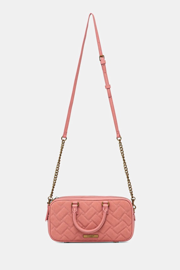 Kiegészítők Kurt Geiger London velúr táska KENSINGTON 3580957219 rózsaszín