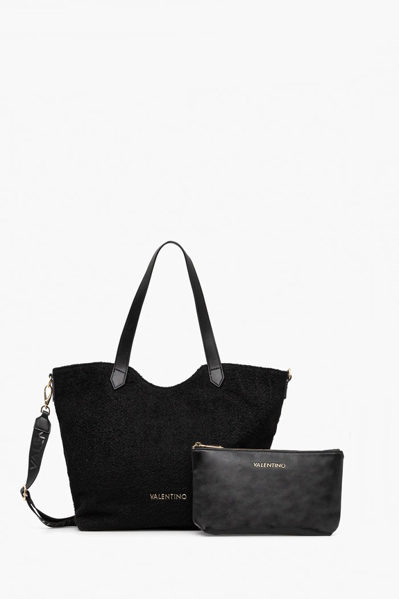 Kabelka Valentino Bags COURMAYEUR textilný čierna VBS7GG01WO