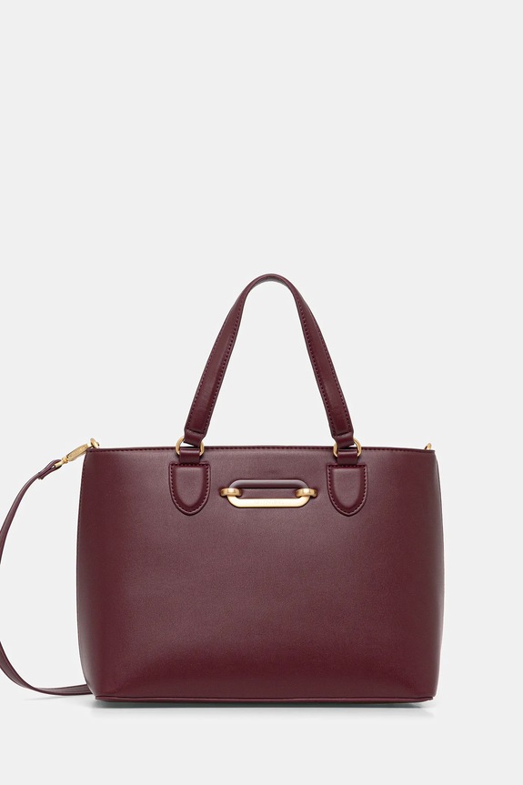 Valentino Bags torebka WHY RE nie mieści A4 bordowy VBS9E104
