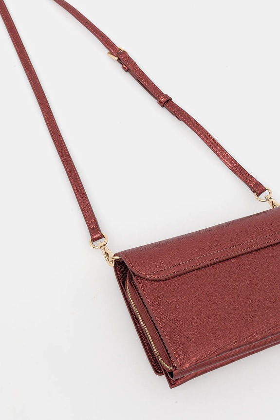 Kabelka Valentino Bags EMBER burgundské VBS9IE17GLI