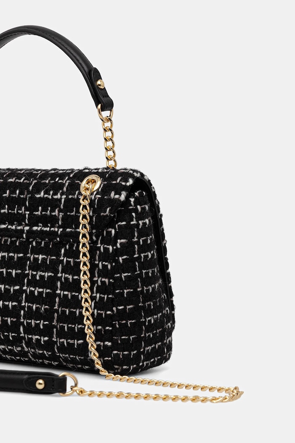 Αξεσουάρ Τσάντα Valentino Bags TWEED VBS9JP02 μαύρο
