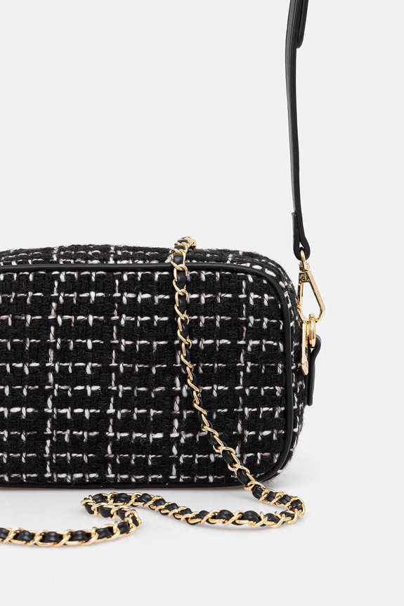 Akcesoria Valentino Bags torebka TWEED VBS9JP51 czarny