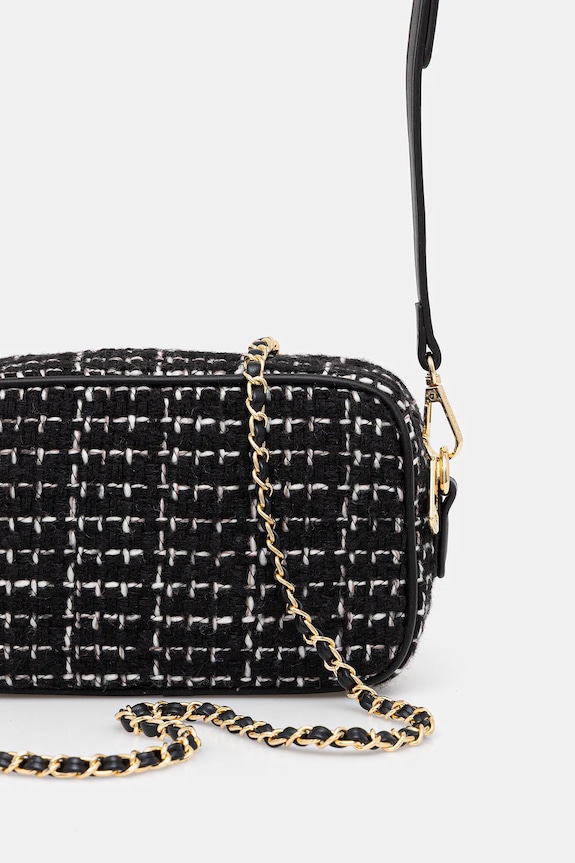 Akcesoria Valentino Bags torebka TWEED VBS9JP51 czarny