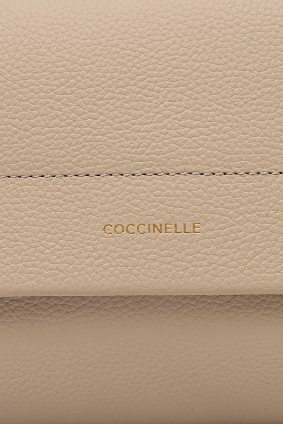Coccinelle poșetă de piele BOHEME GRANA DOUBLE E1.M50.12.01.01 bej