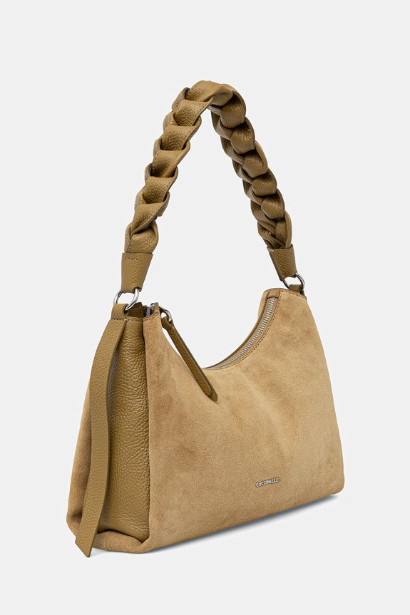 Τσάντα σουέτ Coccinelle BOHEME SUEDE BIMATERIAL E1.P6P.13.03.01 πράσινο SS26