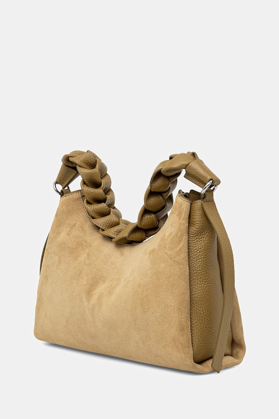 Αξεσουάρ Τσάντα σουέτ Coccinelle BOHEME SUEDE BIMATERIAL E1.P6P.13.03.01 πράσινο