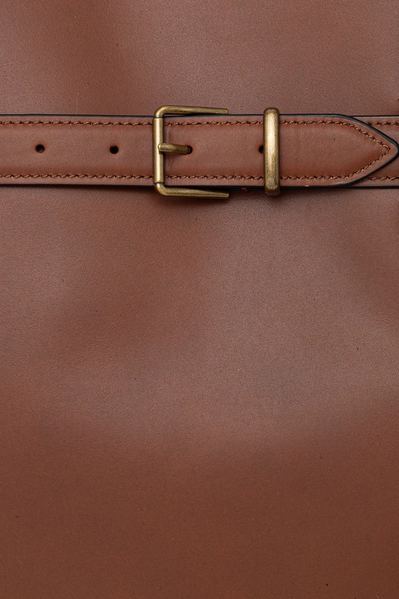 Δερμάτινη τσάντα Marc O'Polo καφέ 5000007776