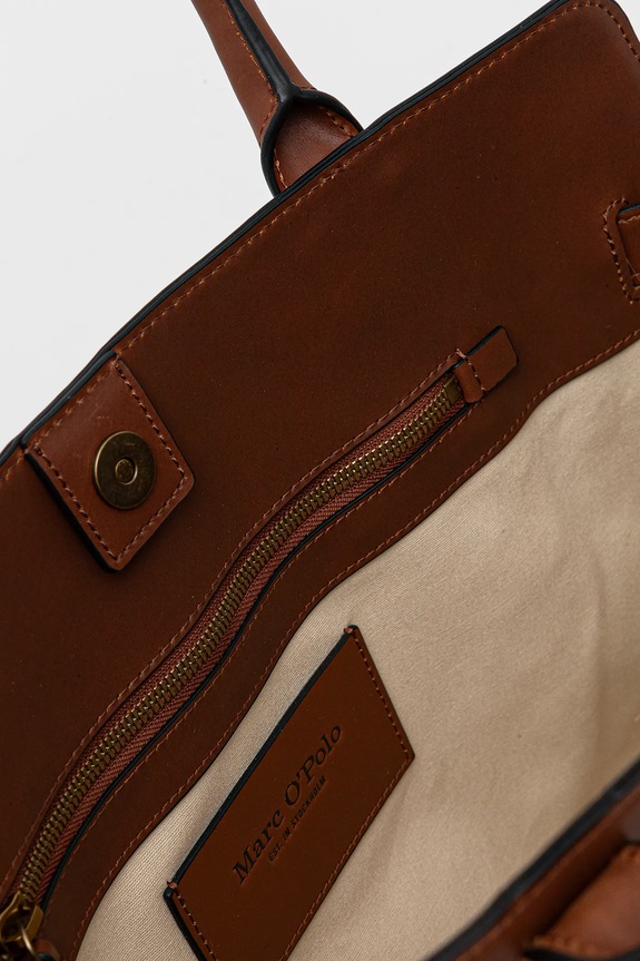 Δερμάτινη τσάντα Marc O'Polo 5000007776 καφέ