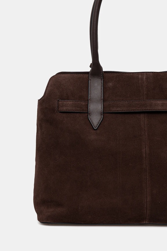 Αξεσουάρ Τσάντα σουέτ Marc O'Polo 50818770301304 καφέ