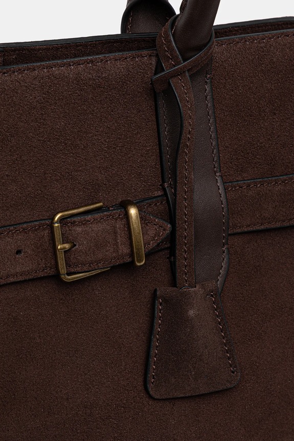 Τσάντα σουέτ Marc O'Polo καφέ 50818770301304