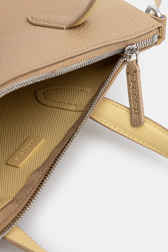 Lacoste torebka tote damska z imitacji skóry NF5126AA beżowy