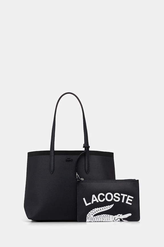 Τσάντα δυο όψεων Lacoste συνθετικό σκούρο μπλε NF5128AS