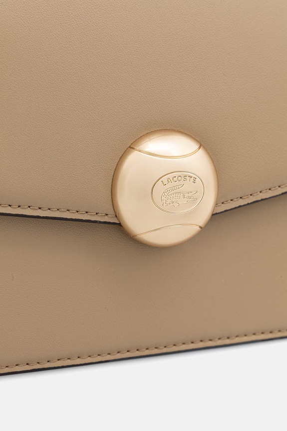 Lacoste crossbody torbica ženska usnjena bež NF5105IT