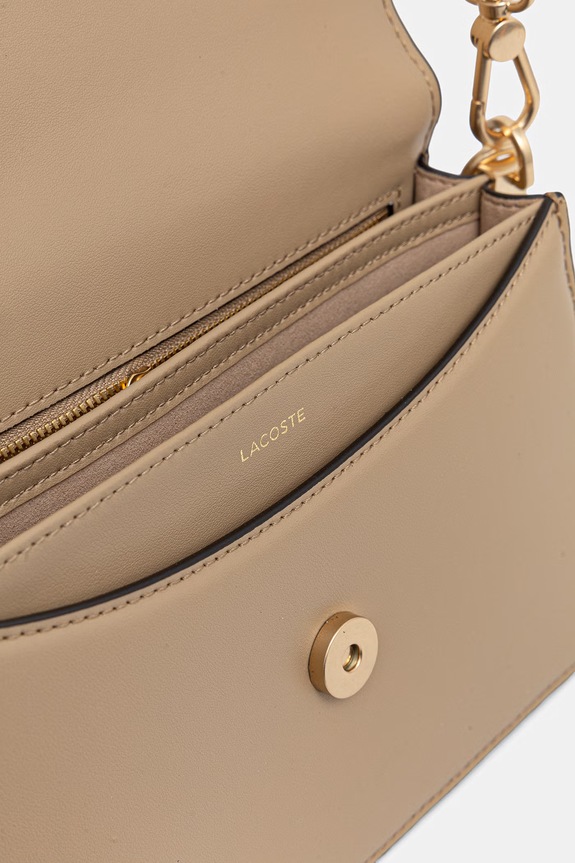 Lacoste crossbody torbica ženska usnjena NF5105IT bež