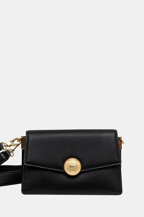 Lacoste torebka crossbody damska skórzana gładkie czarny NF5105IT