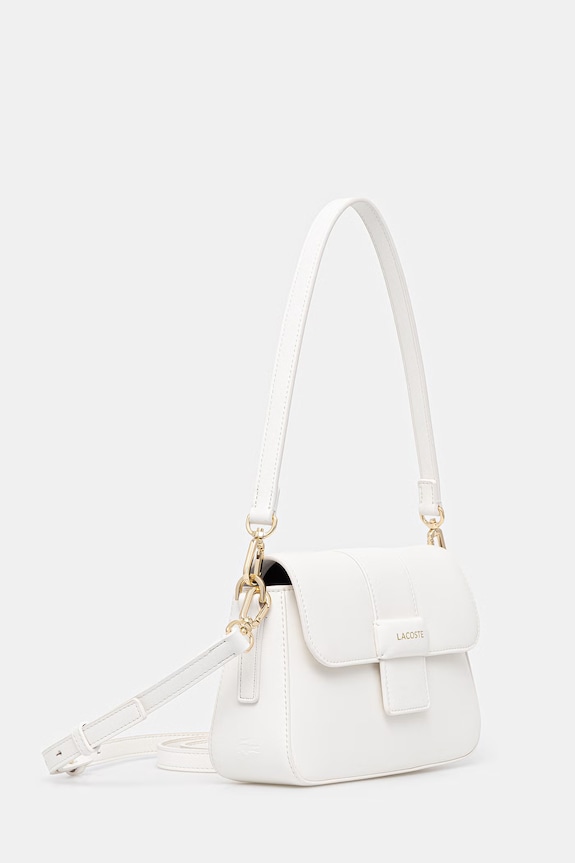 Lacoste torebka crossbody damska z imitacji skóry NF5152AU biały SS26