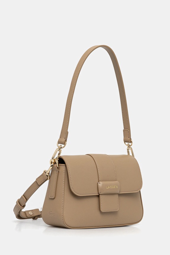 Lacoste geantă crossbody pentru femei cu imitație de piele NF5152AU bej SS26